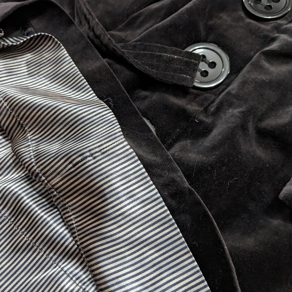 Anthropology Elevenses Black Velvet Skirt - Picture 5 of 6